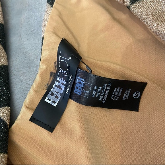 New! BEACH RIOT Celine One-Piece harlequin diamond pattern 24158 - Picture 10 of 10